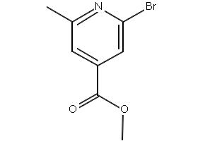 Methyl2-bromo-6-methylisonicotinate structure, CAS 884494-71-7