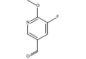 3-Fluoro-5-formyl-2-methoxypyridine structure, CAS 884494-73-9