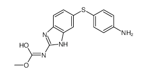 N-[6-[(4-Aminophenyl)thio]-1H-benzimidazol-2-yl]-carbamicacidmethylester structure, CAS 56073-96-2