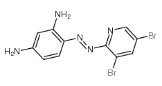 4-(3,5-Dibromo-2-pyridylazo)-1,3-phenylenediamine structure, CAS 50768-79-1