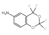 2,2,4,4-Tetrafluoro-6-amino-1,3-benzodioxene structure, CAS 25854-59-5