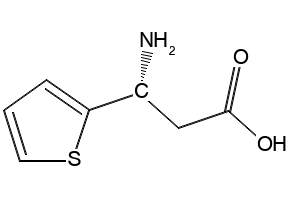 (R)-3-Amino-3-(2-thienyl)-propionicacid structure, CAS 73495-10-0