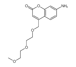 7-Amino-4-(2,5,8-trioxanonyl)coumarin structure, CAS 146773-33-3