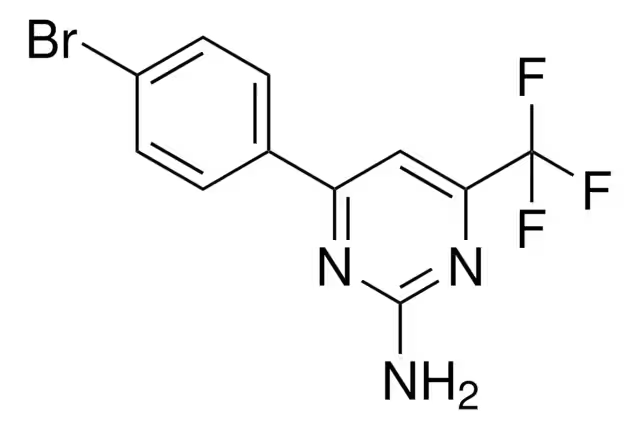 4-(4-Bromophenyl)-6-(trifluoromethyl)-2-pyrimidinylamine structure, CAS 327098-68-0