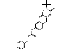 Boc-Phe(4-Nhz)-OH structure, CAS 55533-25-0