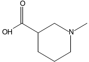 1-Methylpiperidine-3-carboxylicacid structure, CAS 5657-70-5