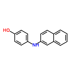 2-(4'-Hydroxyphenylamino)-naphthalene structure, CAS 93-45-8