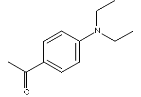 4'-Diethylaminoacetophenone structure, CAS 5520-66-1