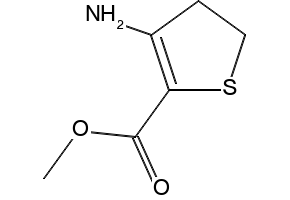 4-Methyl-3-amino-2-(methoxycarbonyl)-4,5-dihydrothiophene structure, CAS 125089-02-3