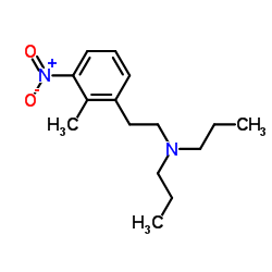 N,N-Dipropyl-2-methyl-3-nitrophenylethanamine structure, CAS 91374-23-1