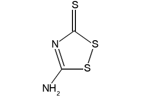 3-Amino-1,2,4-dithiazole-5-thione structure, CAS 6446-35-1
