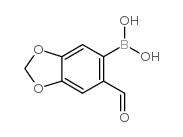 (2-Formyl-4,5-methylenedioxy)benzeneboronicacid structure, CAS 94838-88-7