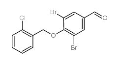3,5-Dibromo-4-[(2-chlorobenzyl)oxy]benzaldehyde structure, CAS 261633-40-3