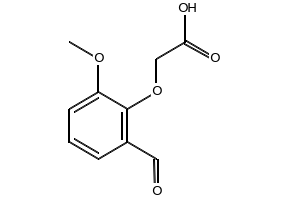 2-(2-Formyl-6-Methoxyphenoxy)AceticAcid structure, CAS 40359-30-6