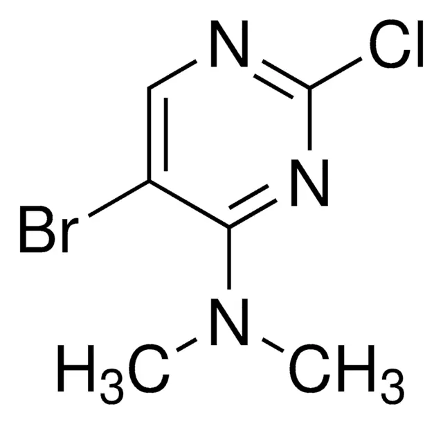 5-Bromo-2-chloro-N,N-DiMethylpyrimidin-4-amine structure, CAS 57054-86-1