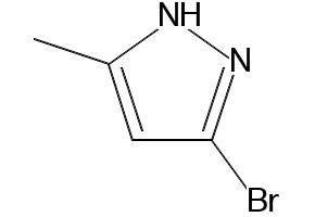 3-Bromo-5-methyl-1H-pyrazole structure, CAS 57097-81-1