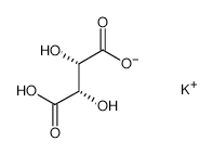 PotassiumD-tartratemonobasic structure, CAS 57341-16-9