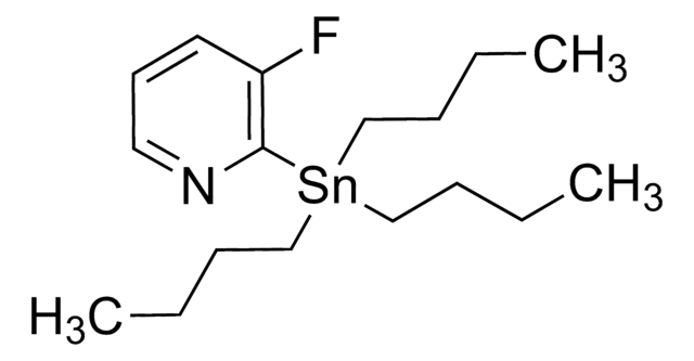 3-Fluoro-2-(tributylstannyl)pyridine structure, CAS 573675-60-2