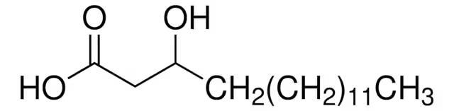 3-Hydroxyhexadecanoicacid structure, CAS 928-17-6