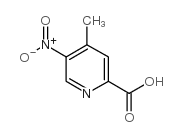 4-Methyl-5-nitro-2-pyridinecarboxylicacid structure, CAS 5832-43-9