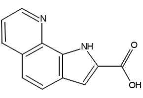 1H-Pyrrolo[3,2-h]quinoline-2-carboxylicacid structure, CAS 58457-37-7