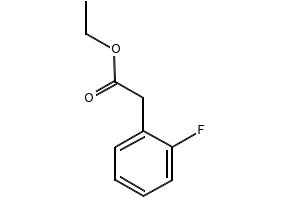 Ethyl-2-fluorophenylacetate structure, CAS 584-74-7