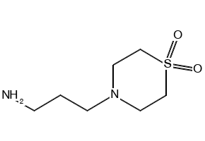 4-(3-Aminopropyl)thiomorpholine1,1-dioxide structure, CAS 90000-25-2