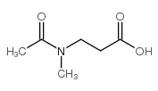 N-Acetyl-N-methyl-Betaalanin structure, CAS 58706-66-4