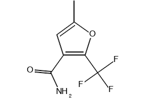 5-Methyl-2-(trifluoromethyl)furan-3-carboxamide structure, CAS 175276-68-3