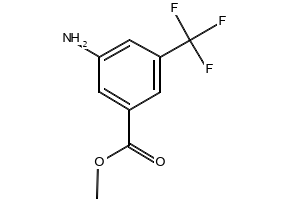 Methyl3-amino-5-(trifluoromethyl)benzoate structure, CAS 22235-25-2