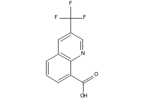 3-(Trifluoromethyl)quinoline-8-carboxylicacid structure, CAS 588702-66-3