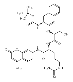 Boc-Phe-Ser-Arg-Amc-ACOH structure, CAS 73554-90-2