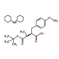 Boc-Metyr(Me)-OHDCHA structure, CAS 135103-27-4