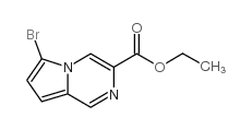 Ethyl6-bromopyrrolo[1,2-a]pyrazine-3-carboxylate structure, CAS 588720-62-1