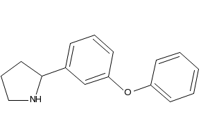 2-(3-Phenoxyphenyl)pyrrolidine structure, CAS 68548-75-4
