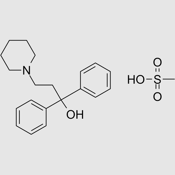 Pridinolmethanesulfonatesalt structure, CAS 6856-31-1
