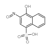 2-Nitroso-1-naphthol-4-sulfonicacid structure, CAS 3682-32-4