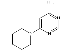 4-Amino-6-piperidinopyrimidine structure, CAS 69206-89-9
