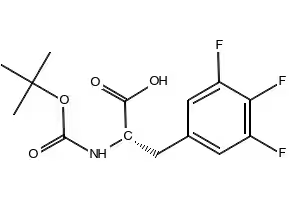 Boc-Phe(F)3-OH structure, CAS 205445-54-1