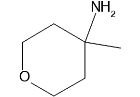 4-Methyltetrahydro-2H-pyran-4-amine structure, CAS 693245-65-7