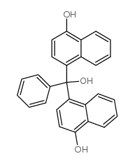 Bis(4-Hydroxy-1-naphthyl)phenylmethanol structure, CAS 6948-88-5