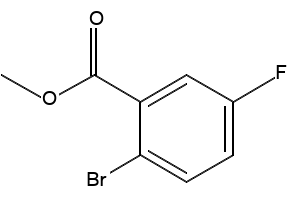 2-Bromo-5-fluorobenzoicacidmethylester structure, CAS 6942-39-8
