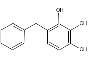 2,3,4-Trihydroxydiphenylmethane structure, CAS 17345-66-3