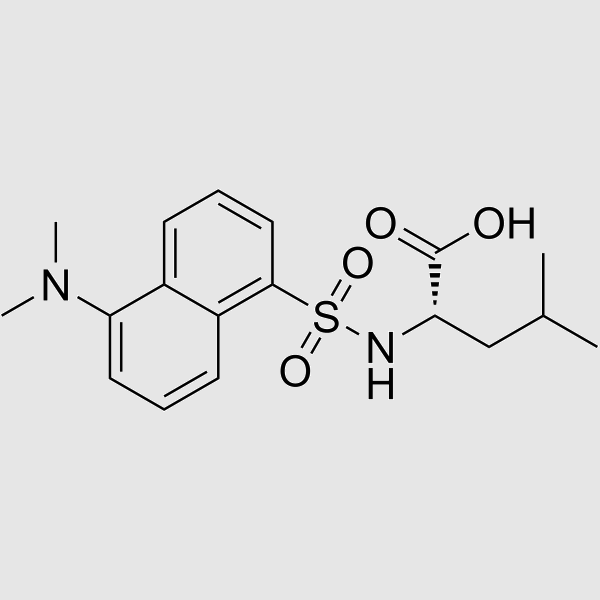 5-Dimethylaminonaphthalene-1-sulfonyl-L-leucine structure, CAS 1100-22-7