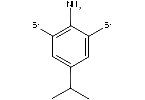 2,6-Dibromo-4-isopropylaniline structure, CAS 10546-65-3