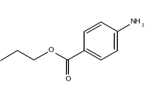 4-AminobenzoicacidN-propylester structure, CAS 94-12-2