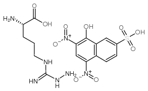 N-Epsilon-amino-L-arginineflavianate structure, CAS 137361-06-9