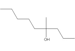 4-Methyl-4-nonanol structure, CAS 23418-38-4