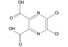 5,6-Dichloropyrazine-2,3-dicarboxylicacid structure, CAS 59715-45-6