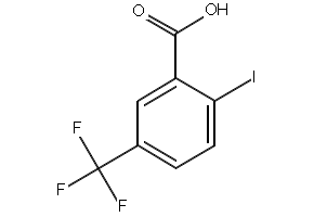2-Iodo-5-(trifluoromethyl)benzoicacid structure, CAS 702641-04-1